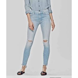 Mother Looker Sared Slit Ankle Jeans 28
